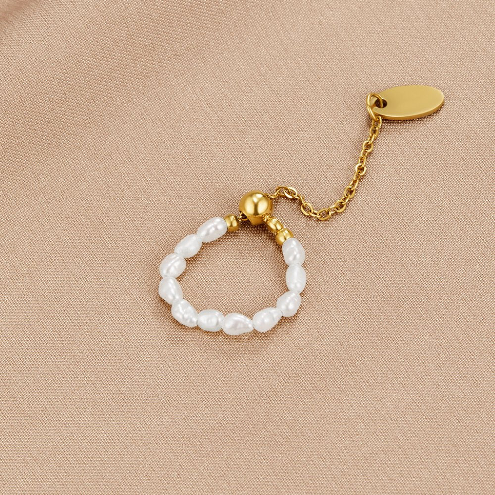 Nona-Ring aus Süßwasserperlen