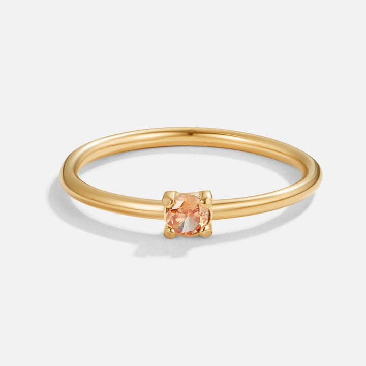 Goldring mit Geburtsstein des Monats November