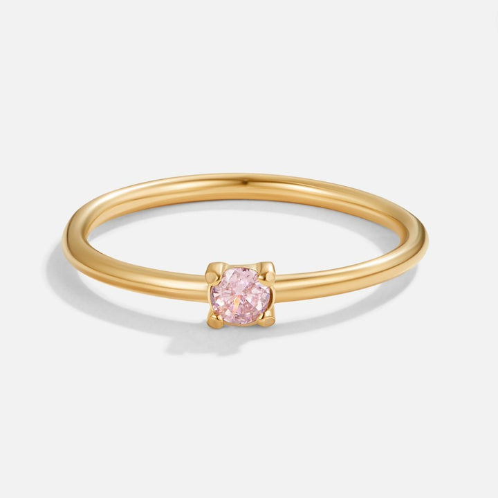 Goldring mit Geburtsstein des Oktobers