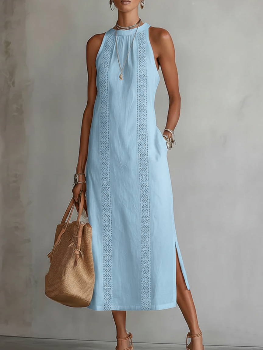 JIMENA | MIDI-KLEID AUS LEINEN