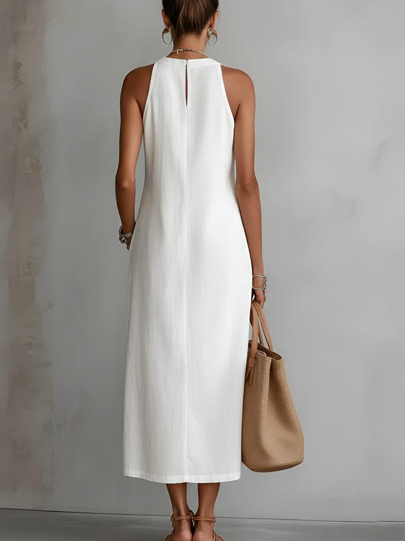 JIMENA | MIDI-KLEID AUS LEINEN