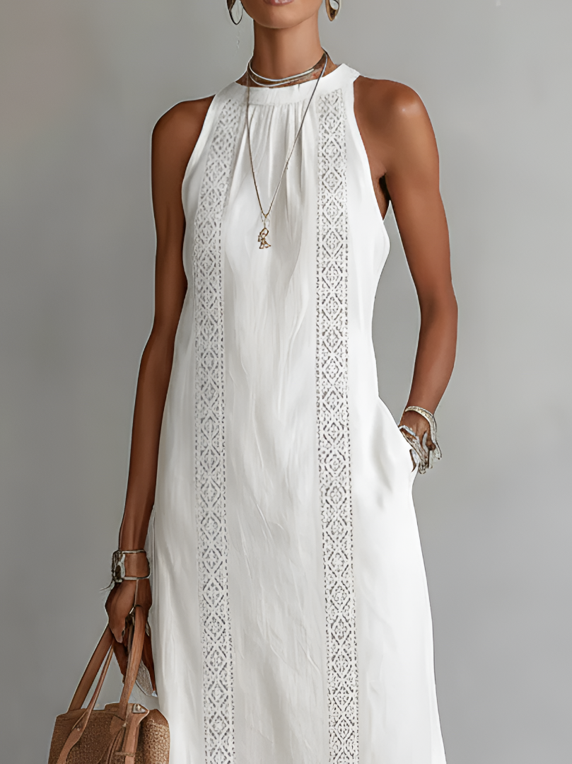 JIMENA | MIDI-KLEID AUS LEINEN