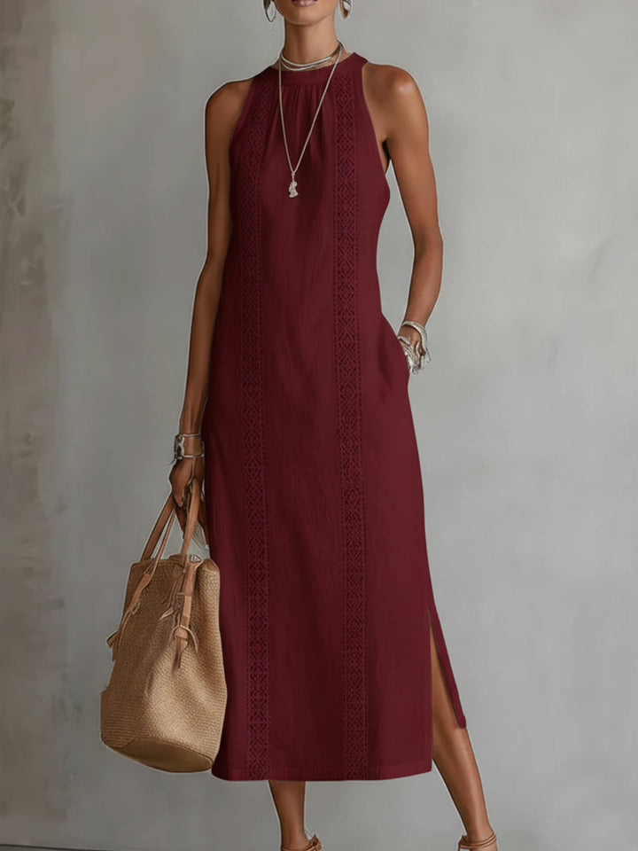 JIMENA | MIDI-KLEID AUS LEINEN