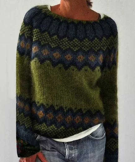 Izzel - Gemütlicher Fair Isle Pullover