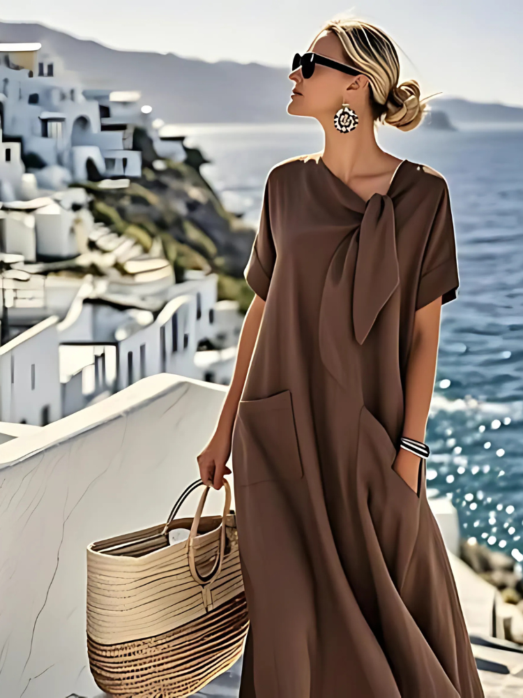 Ella™ Stilvolles Kleid mit praktischen Taschen