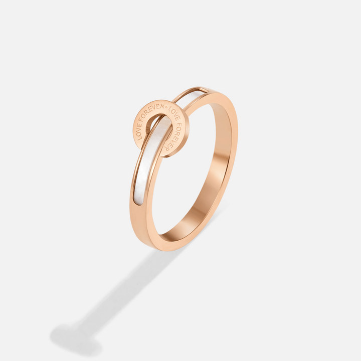 Unendlichkeit-Ring aus Roségold