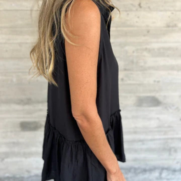 Aquira - Rüschentop mit Knöpfen