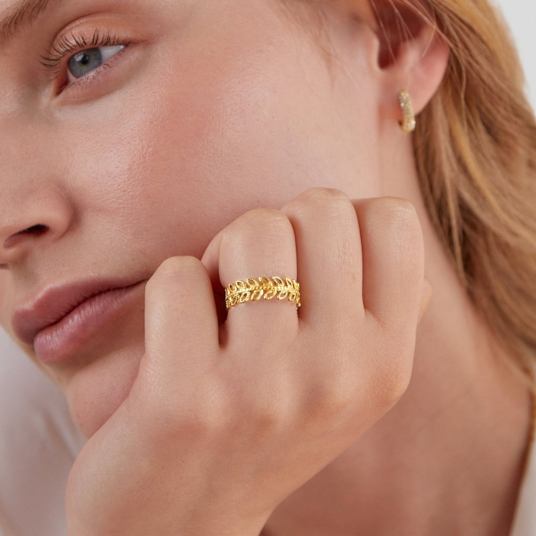 Blatt-Ring Summer Bloom