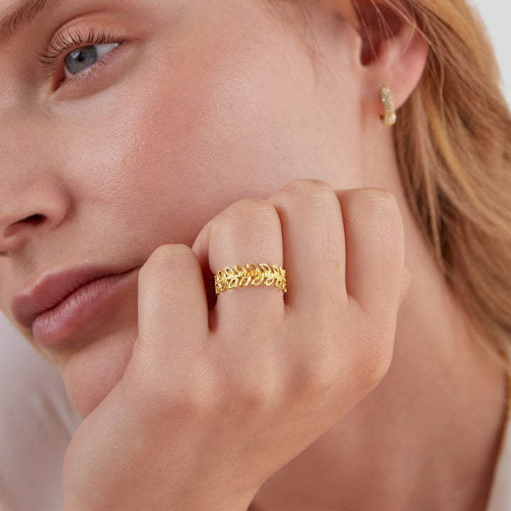 Blatt-Ring Summer Bloom