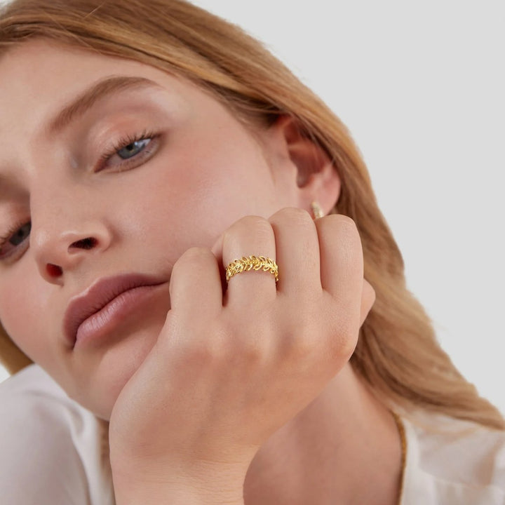 Blatt-Ring Summer Bloom