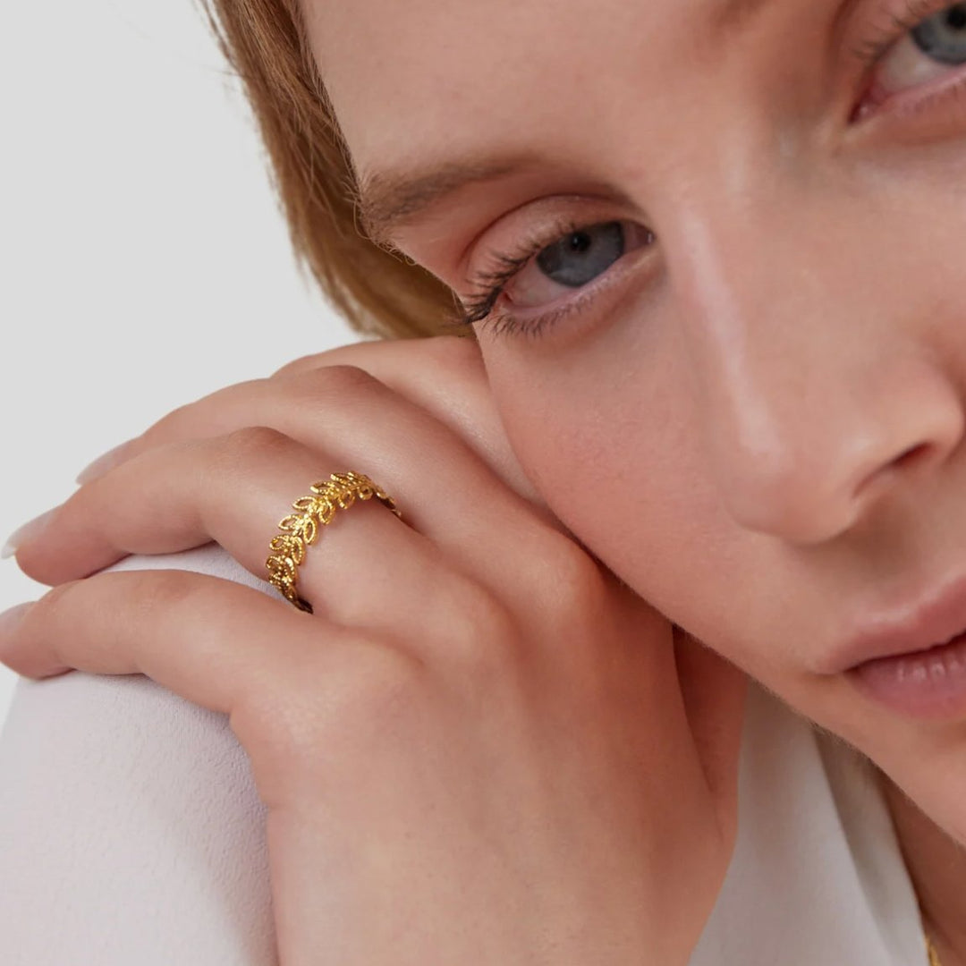 Blatt-Ring Summer Bloom