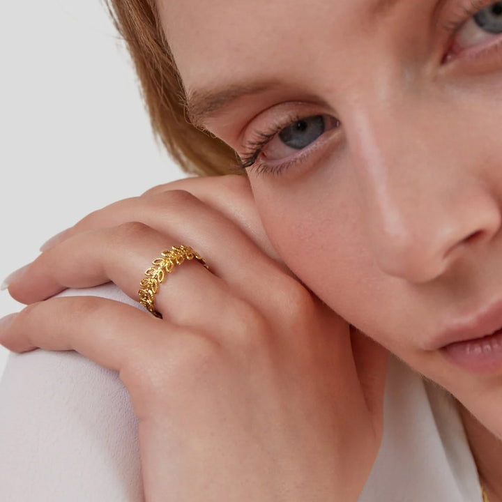 Blatt-Ring Summer Bloom