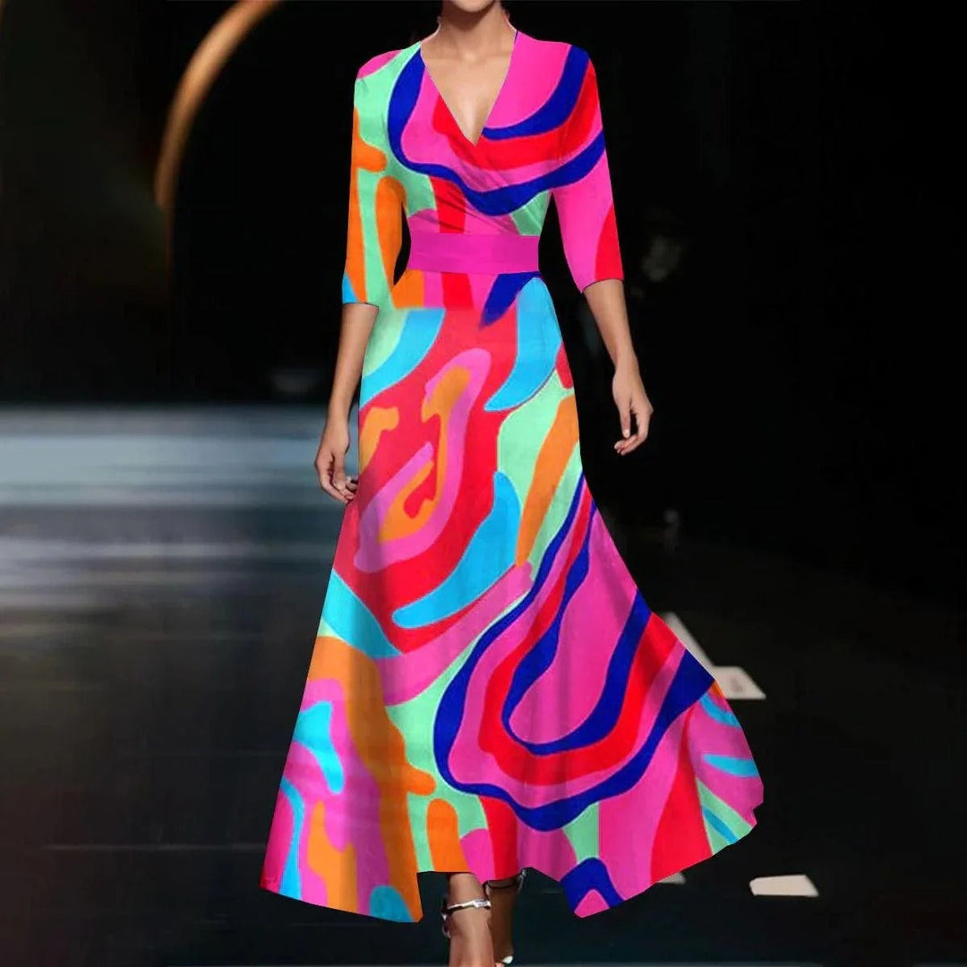 Ysa | Elegantes Kleid mit floralem Design