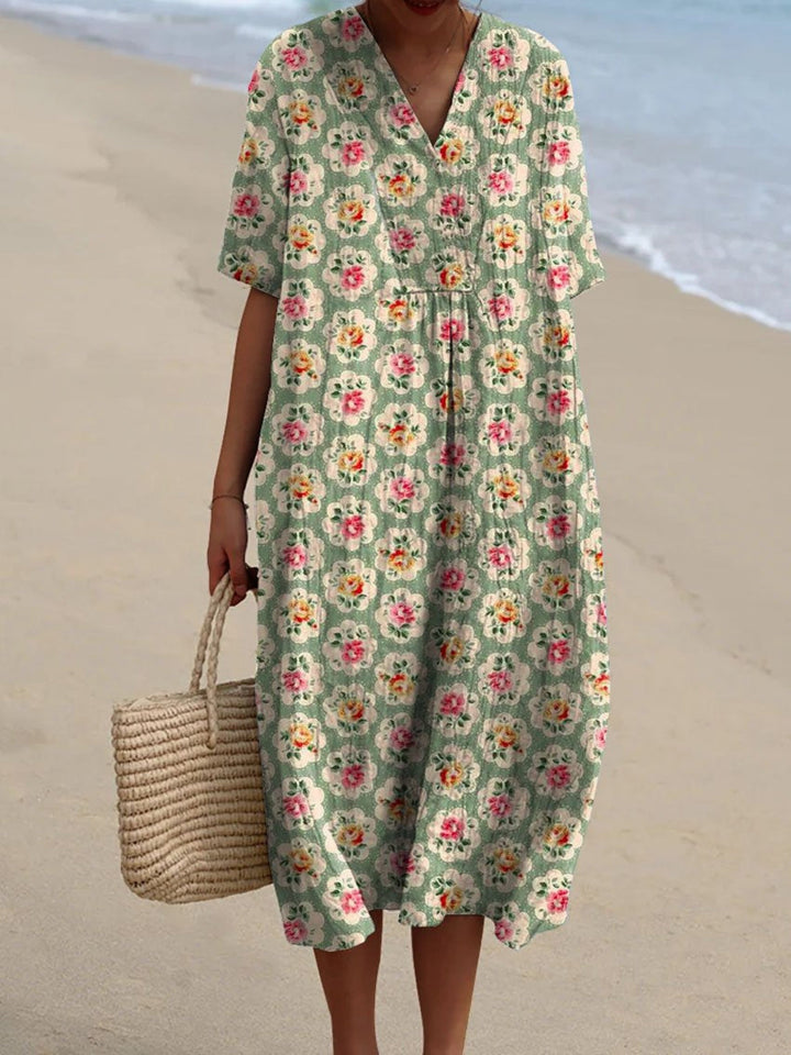 Femke - Retro Floral Dress