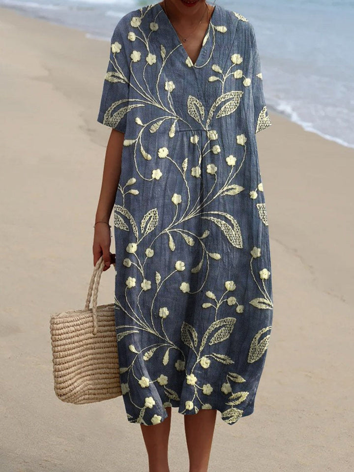 Lieke - Retro Floral Dress