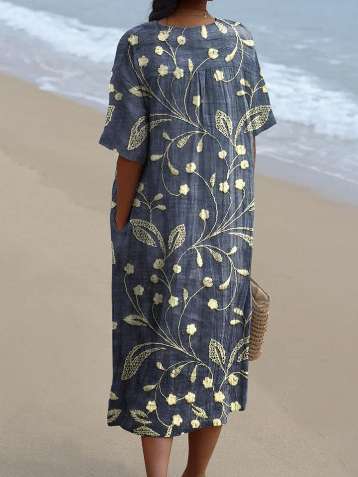 Lieke - Retro Floral Dress