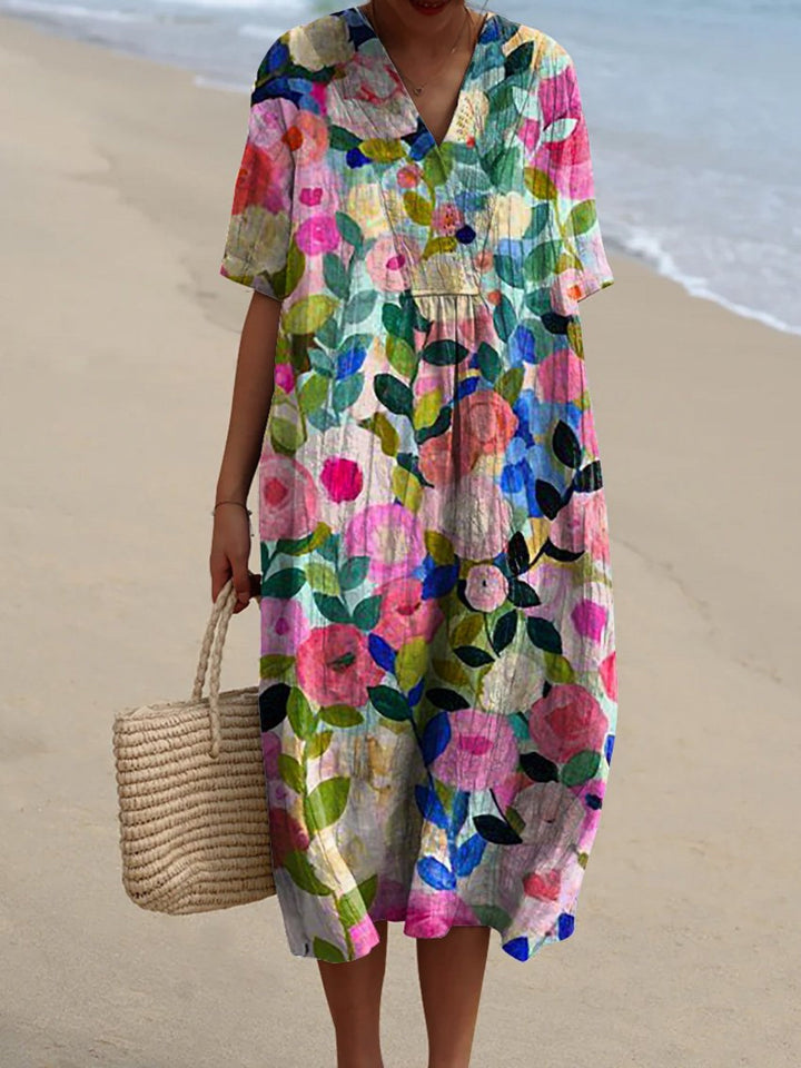 Bente - Retro Floral Dress