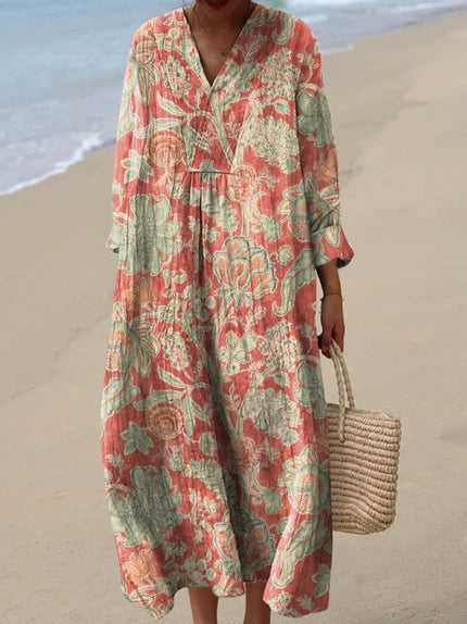 Elin - Retro Floral Dress