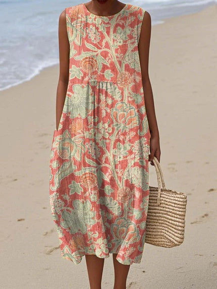 Elin - Retro Floral Dress