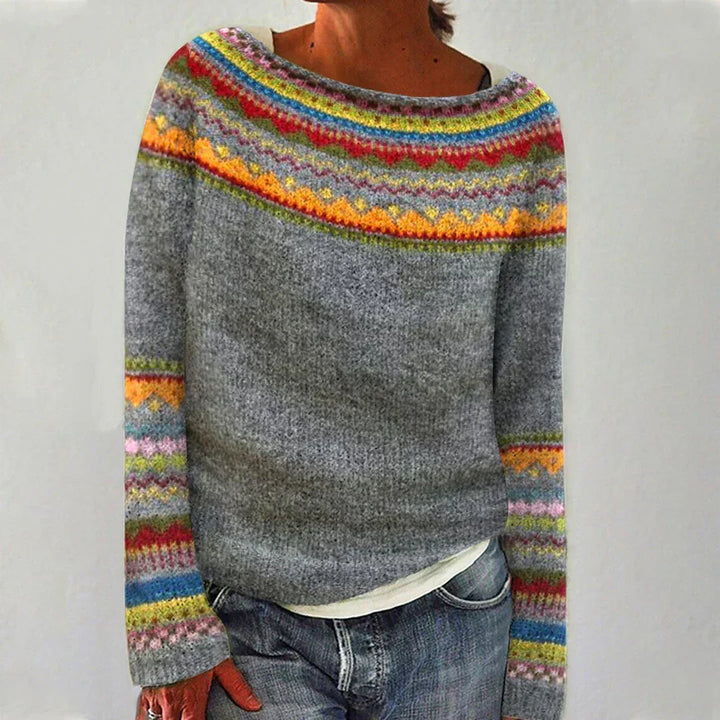 Izzel - Gemütlicher Fair Isle Pullover